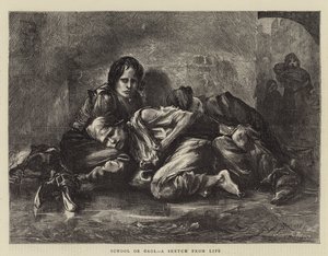 مدرسة أو Gaol ، رسم من الحياة